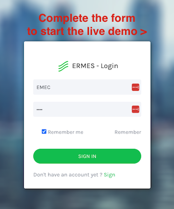 Ermes-remote-monitoring-live-demo-login-details